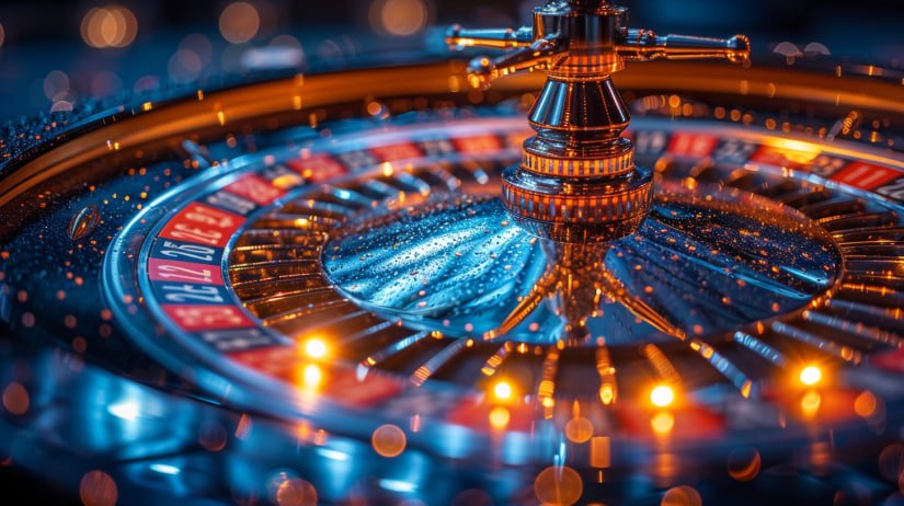 muraybet Texas Poker table layout with dealer position and betting zones